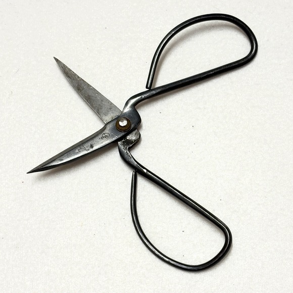 Vintage Japanese Hand Forged Bonsai Scissors Shears Signed Artisan Makers Mark - Picture 3 of 12